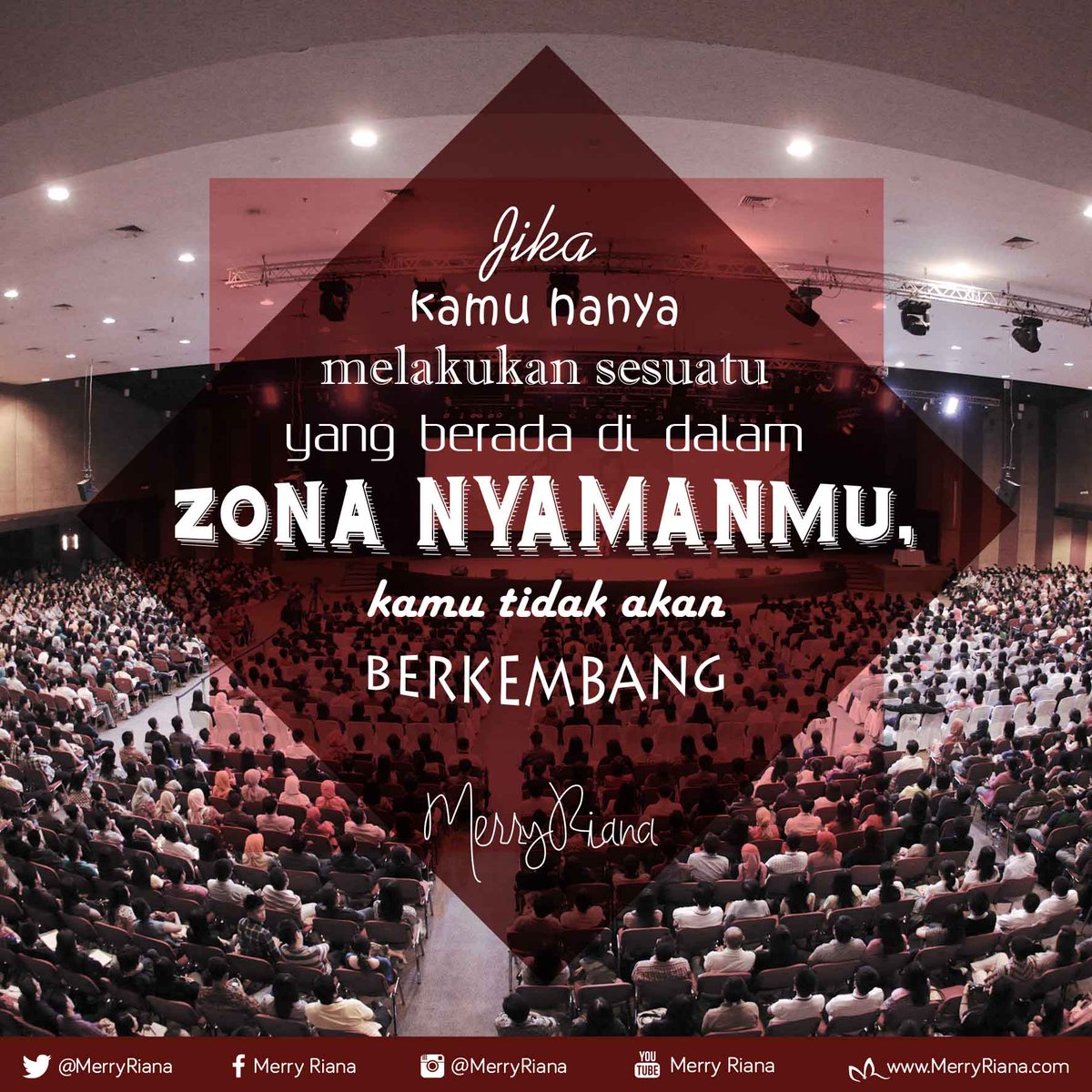 MerryRiana's tweet photo. jika kamu hanya melakukan sesuatu yang berada di dalam ZONA NYAMANMU,kamu tidak akan BERKEMBANG #MR https://t.co/Dv6sF0hAlw