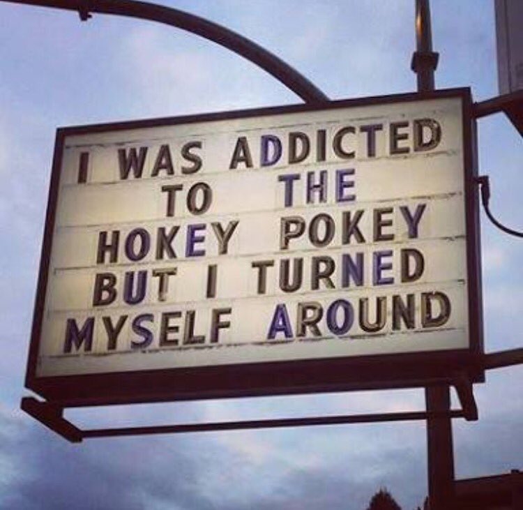 Today's #motivation. That's what it's all about. #hokeypokey
