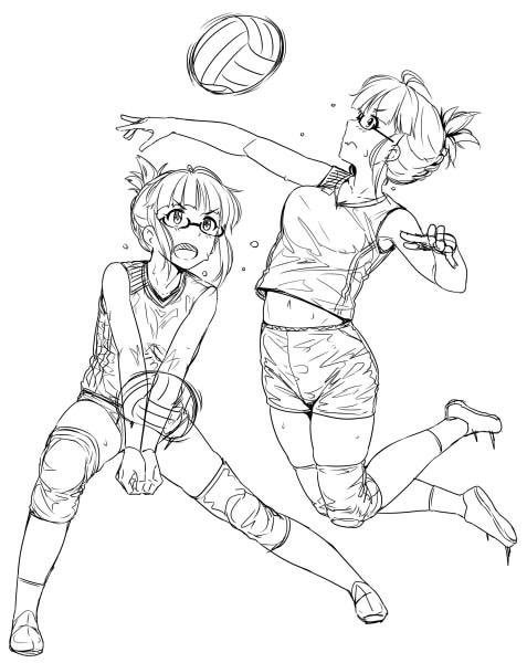 ポーズの柔らかさとキャラへのこだわりが足りないので一番好きなキャラに色々させて練習するのです。しばらくは写真見ながら模写かなぁ。 