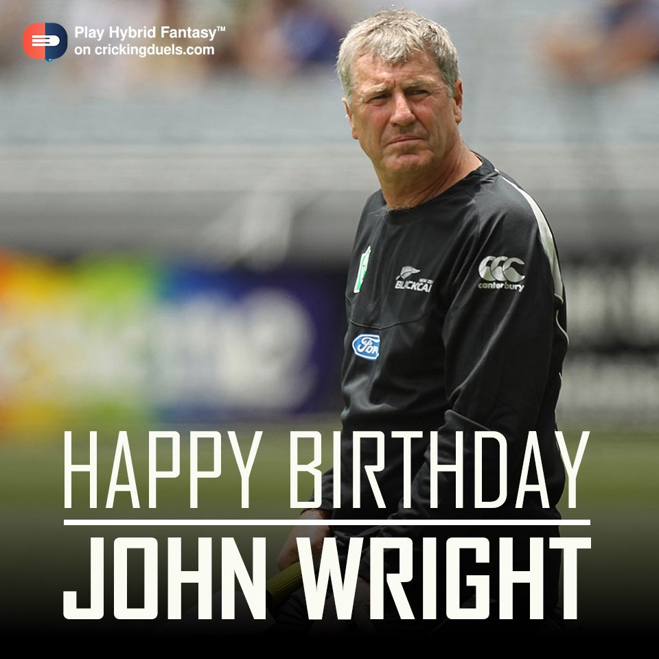 Happy Birthday John Wright. The former New Zealand cricketer turns 63 today. 