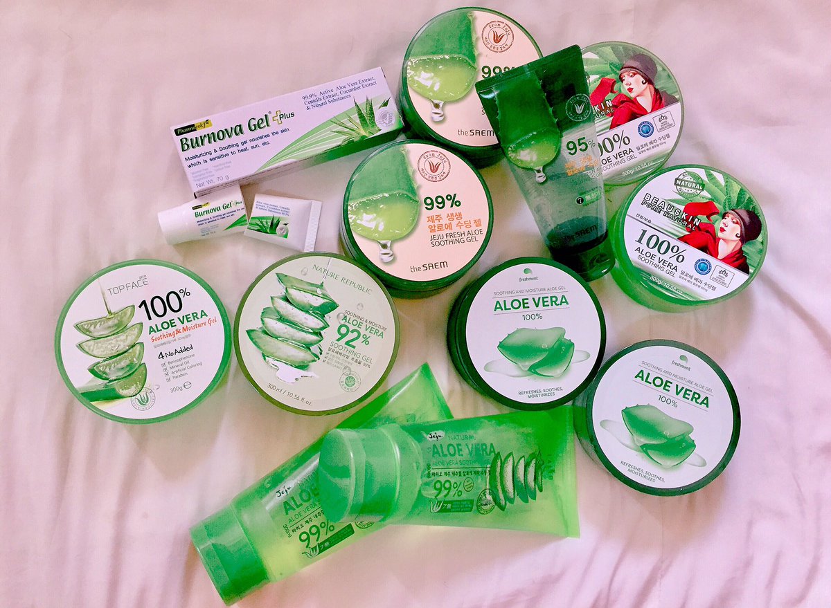 1999P77's tweet image. หลงรักเจลว่านหางมากจริงๆ 😍 ในนี้มีทั้งดีและพอใช้ ไว้จะทยอยมาลงรีวิว สนใจตัวไหนถามก่อนได้ค่า  #ไว้รีวิวห้ามขายของโว้ยย