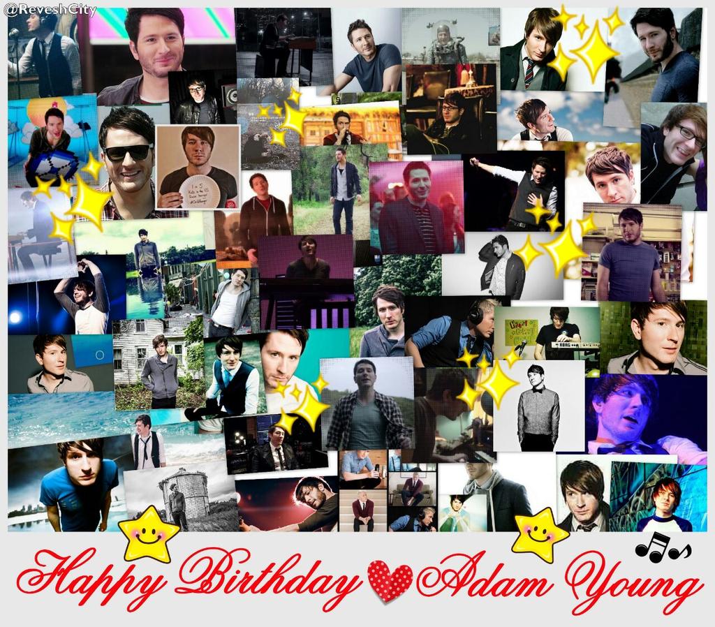 Happy  birthday  Adam young :-\\ 