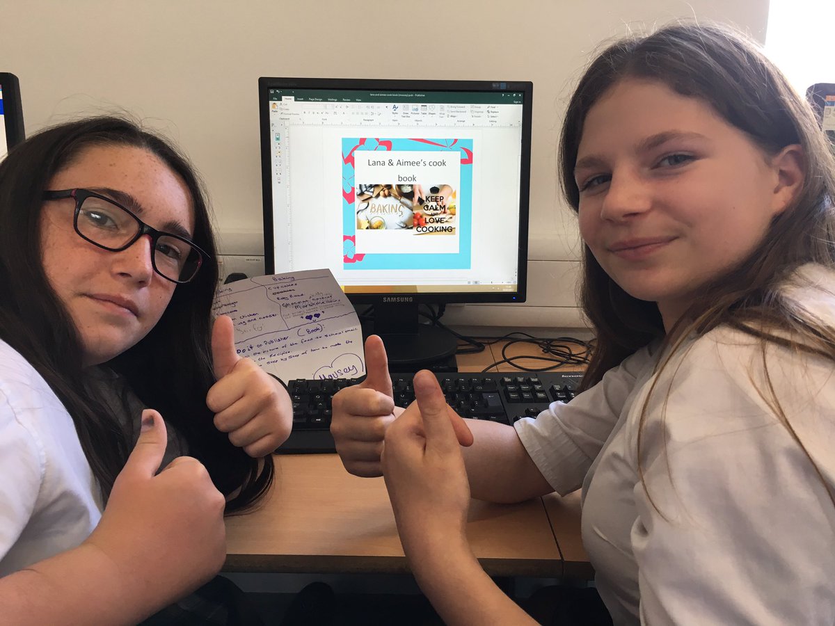 SWCHS_Computing's tweet photo. Looking forward to Tuesday next week when these two bring in their cupcakes from their cook book!#year8projects https://t.co/mL7gIou5dV