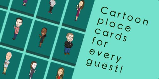 Want to make your guests feel super special? weddingcartoons.co.uk #weddingideas #weddingfavors #weddingplacecards #uniqueweddings