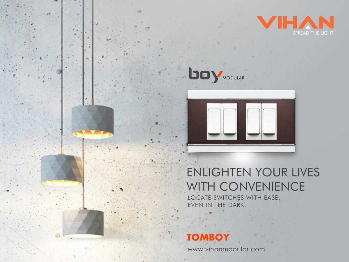 VihanIndia's tweet photo. It's not just a switch, but your
key to convenience
#VIHANMODULAR #VIHANINDIA
#VIHANSWITCHES#BOYMODULARSERIES
#TOMBOY #INNOVATION https://t.co/SgZNxD1xN4