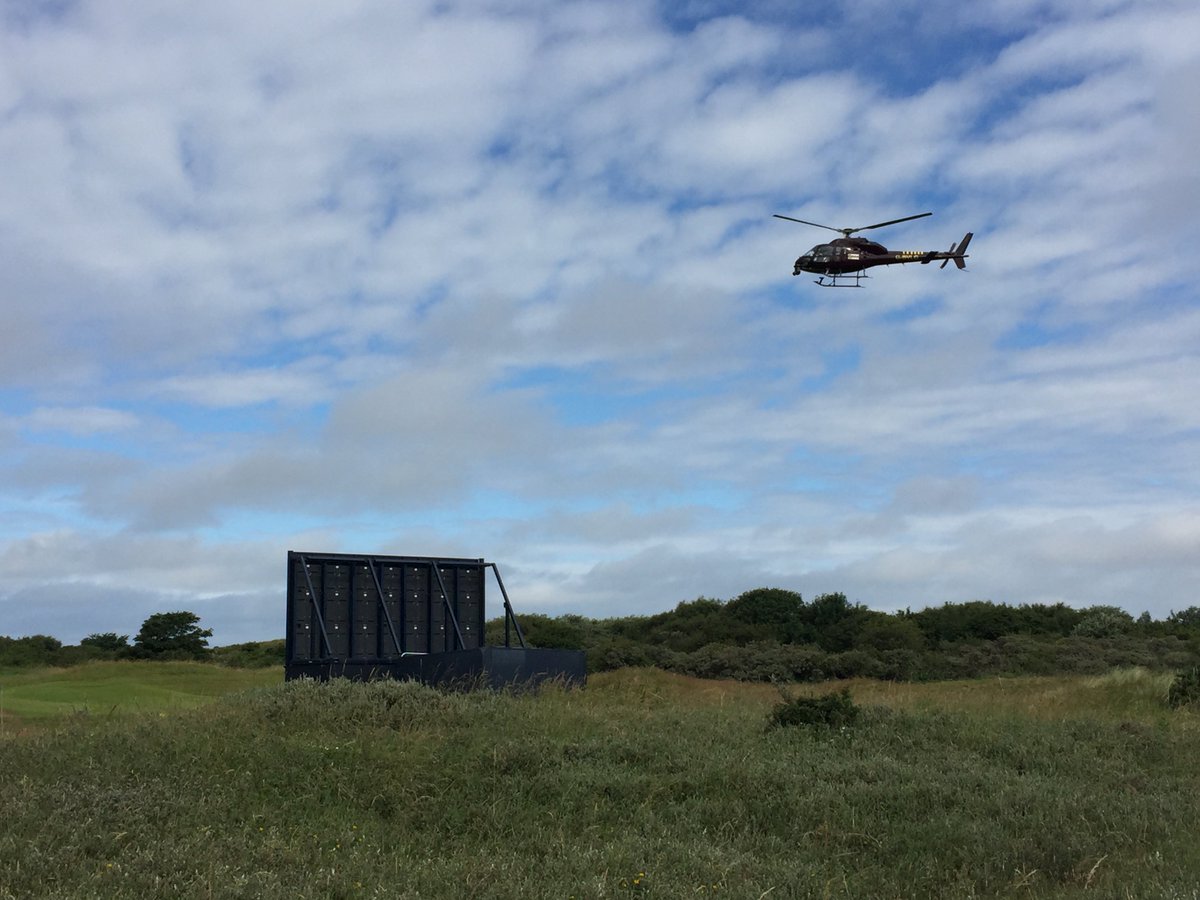 ACSMediaUK's tweet photo. From UAV to helicopter! #ACSAerialUnit pre event aerials @TheOpen @EuropeanTour @ctvob https://t.co/e88iqAfSE2