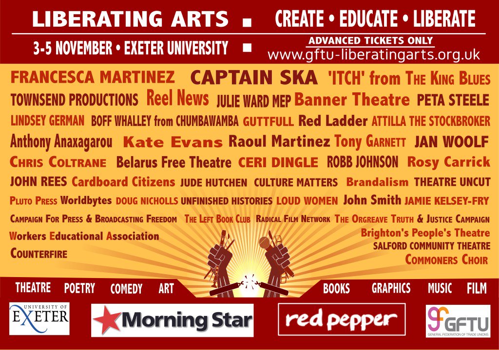TICKETS FOR LIBERATING ARTS NOW ON SALE gftuliberatingarts.wordpress.com/2017/07/05/tic…