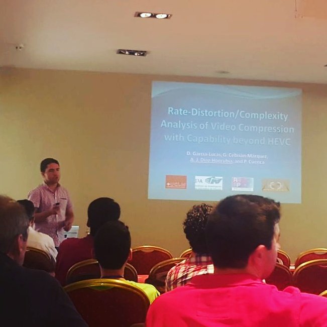 Yesterday, presenting our paper at #CMMSE2016. 
#HEVC #H266 #VideoCoding #Cadiz #Rota #Conference #Vamos