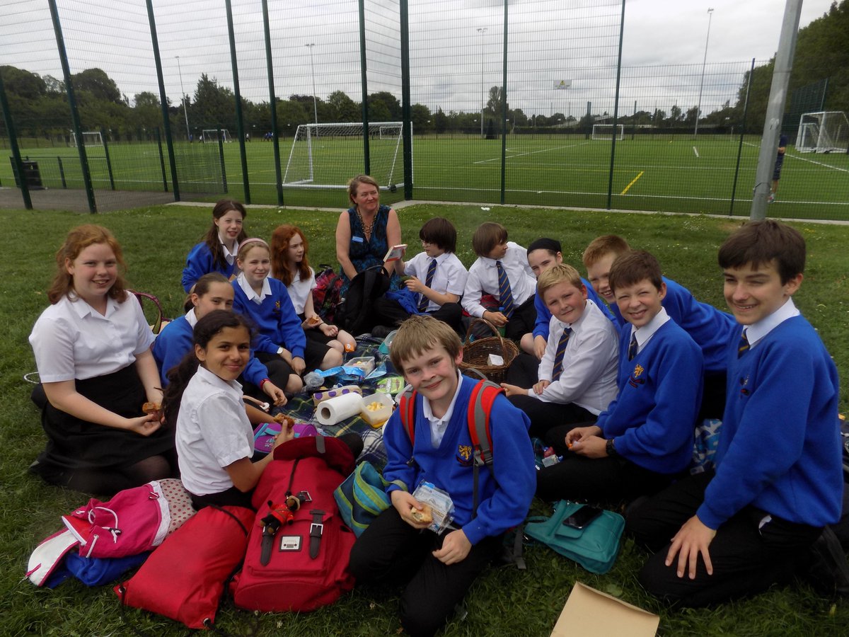 PiggottLibrary's tweet image. We had a lovely end of year picnic yesterday. This is my wonderful Year 7 Book Club. I shall miss them very much!