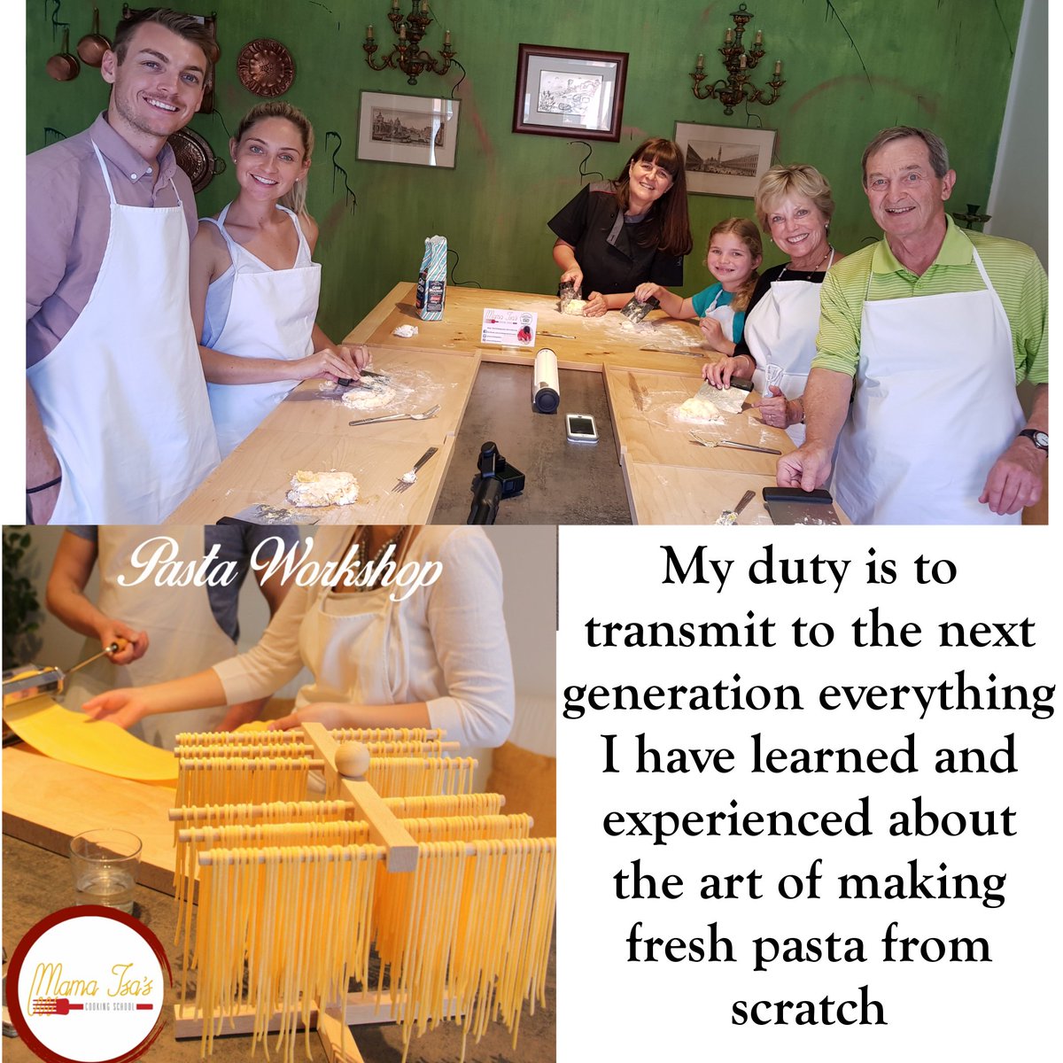Pasta Masterclass at Mama Isa's Cooking Classes in Venice Italy bit.ly/2clkHXn #Italy #pasta #cookingclass