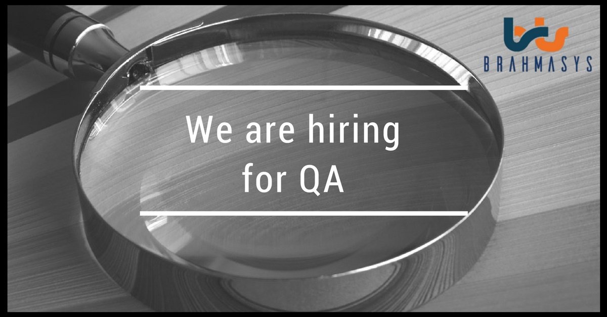 brahma_sys's tweet photo. We have urgent opening for QA with 1-2 years experience at #Noida location #jobseekers 
please share your updated resume at hr@brahmasys.com https://t.co/EKEfA9COan