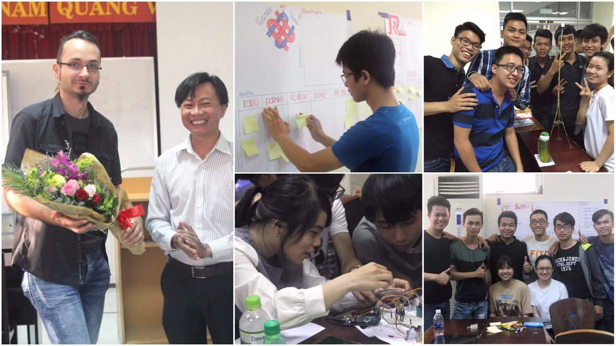 AxonActiveVN's tweet image. We had great time with beloved students at Duy Tan University in Scrum Course. #AxonActiveVietnam #AAVN #ScrumCourse #DTU