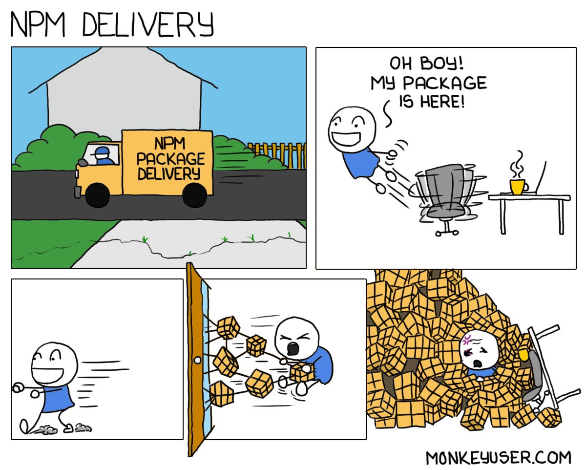 dr4goonis's tweet image. There's a tiny #npm package for that, don't worry; everything going to be alright .... #javascript #NodeJS