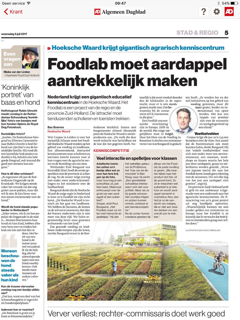ServaasStoop's tweet photo. Dit noemen we regioprofilering: #HoekscheWaard als gebied met DE kennis van agrarische streekproducten! https://t.co/6cGIMpgADn