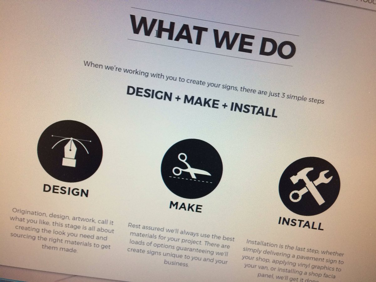 Finally, our humble and homemade website is LIVE! Check it out... naylorsigns.com