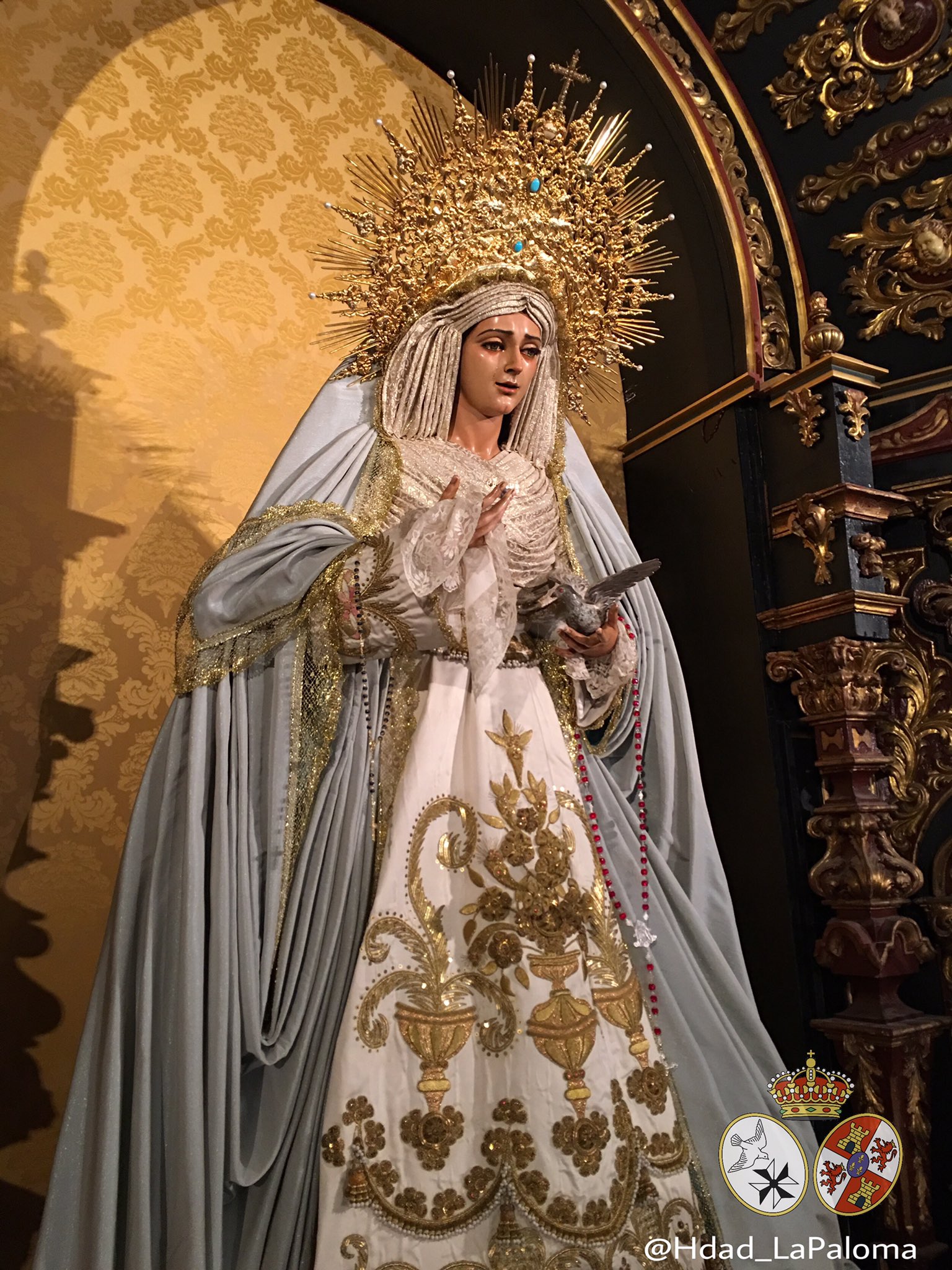 Hdad. de la Paloma on Twitter: "Amanece la Virgen de la