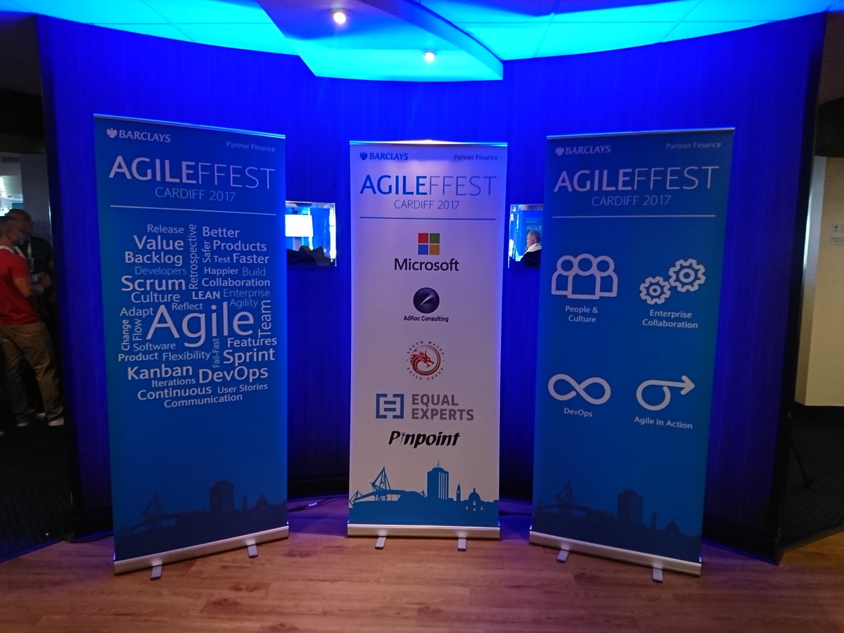CodeweaversDevs's tweet image. We've finally arrived at Barclays @AgileFfest2017
Looking forward to it and glad to be invited as a partner #AgileFfest2017