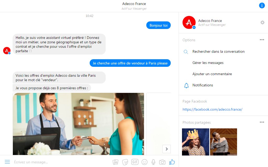 AdeccoGroupFR's tweet photo. Connaissez-vous Aloha, le premier chatbot emploi by @AdeccoFrance & @KickMyBot ? https://t.co/bmsRMpWiYP #WorkNextGen #RH https://t.co/2K1x22miJJ