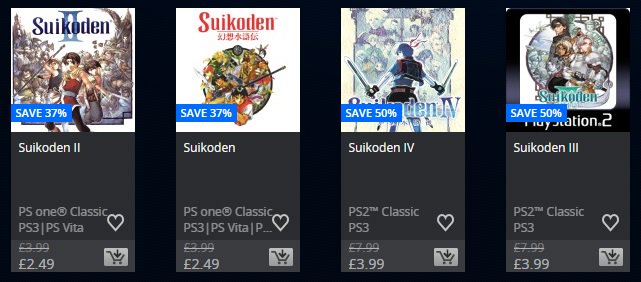 Suikoden Revival Movement 100heroesstrong Huge Suikoden Sale On Eu Ps Store Get Em