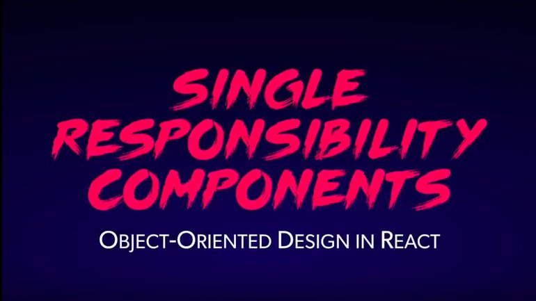 starliftorg's tweet photo. Single responsibility components: Object-Oriented Design in #ReactJS https://t.co/RM09DyavUJ  #webdev #JavaScript #JS https://t.co/yDxQxDE0Za