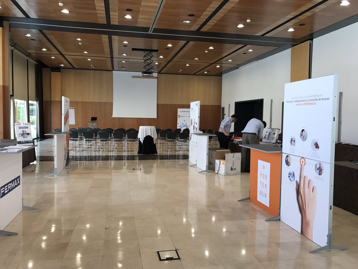 Ya estamos a punto para iniciar #expoportero2017 <a href="/Golmar/">Golmar</a> <a href="/LegrandGroupES/">Legrand España</a> <a href="/fermax_spain/">FERMAX</a> <a href="/Porteralia/">Porteralia</a>