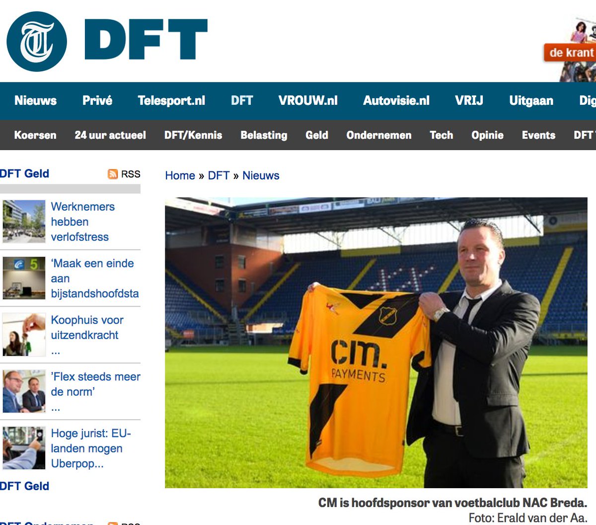 Nieuws! CM neemt <a href="/docdatapayments/">Docdata Payments</a> over. Met de overname betreedt CM de top-5 van betaalinstellingen in NL. telegraaf.nl/dft/nieuws_dft…