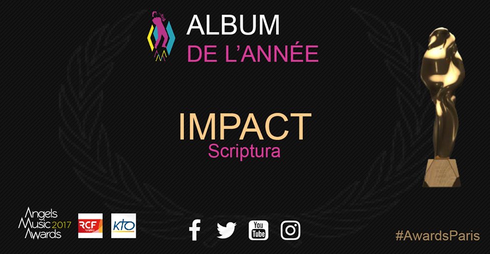 PaulSephora's tweet photo. @ImpactJeunesse reçoit le prix du meilleur album #AwardsParis Découvrez leur album Scriptura ici >> https://t.co/ThDzKNZplp https://t.co/nPaqr6TxSn