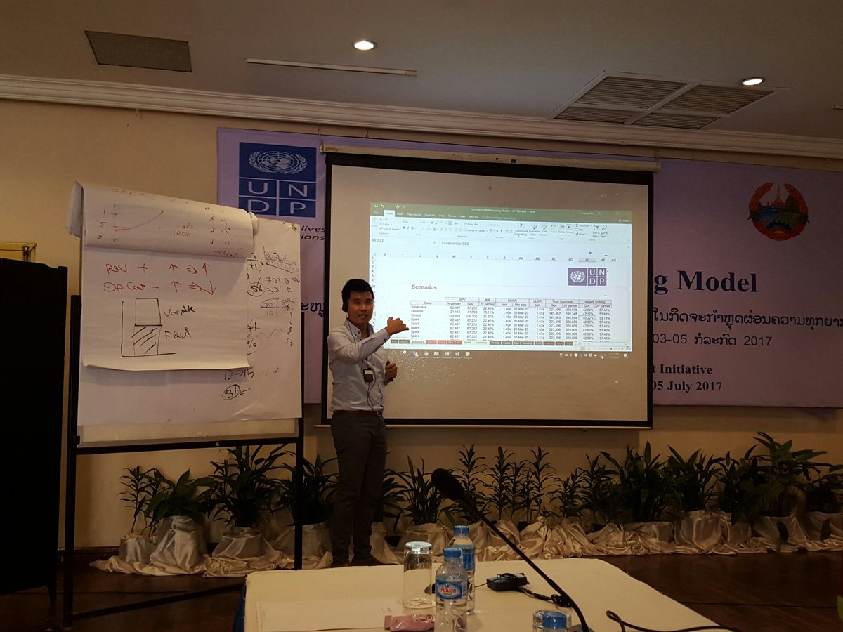 MargaretJWUNDP's tweet photo. What's your scenario? Training now on - #financingmodel for qualty investments. Gov #Laos @PEIGlobal @UNDPasiapac @UNDPLaoPDR @UNDP_Myanmar https://t.co/0oI3Ae0ofS