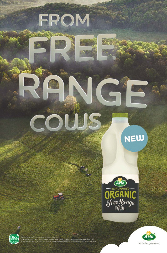 Arla builds on success of organic milk launch by dialling up free range credentials goo.gl/wgLgzu