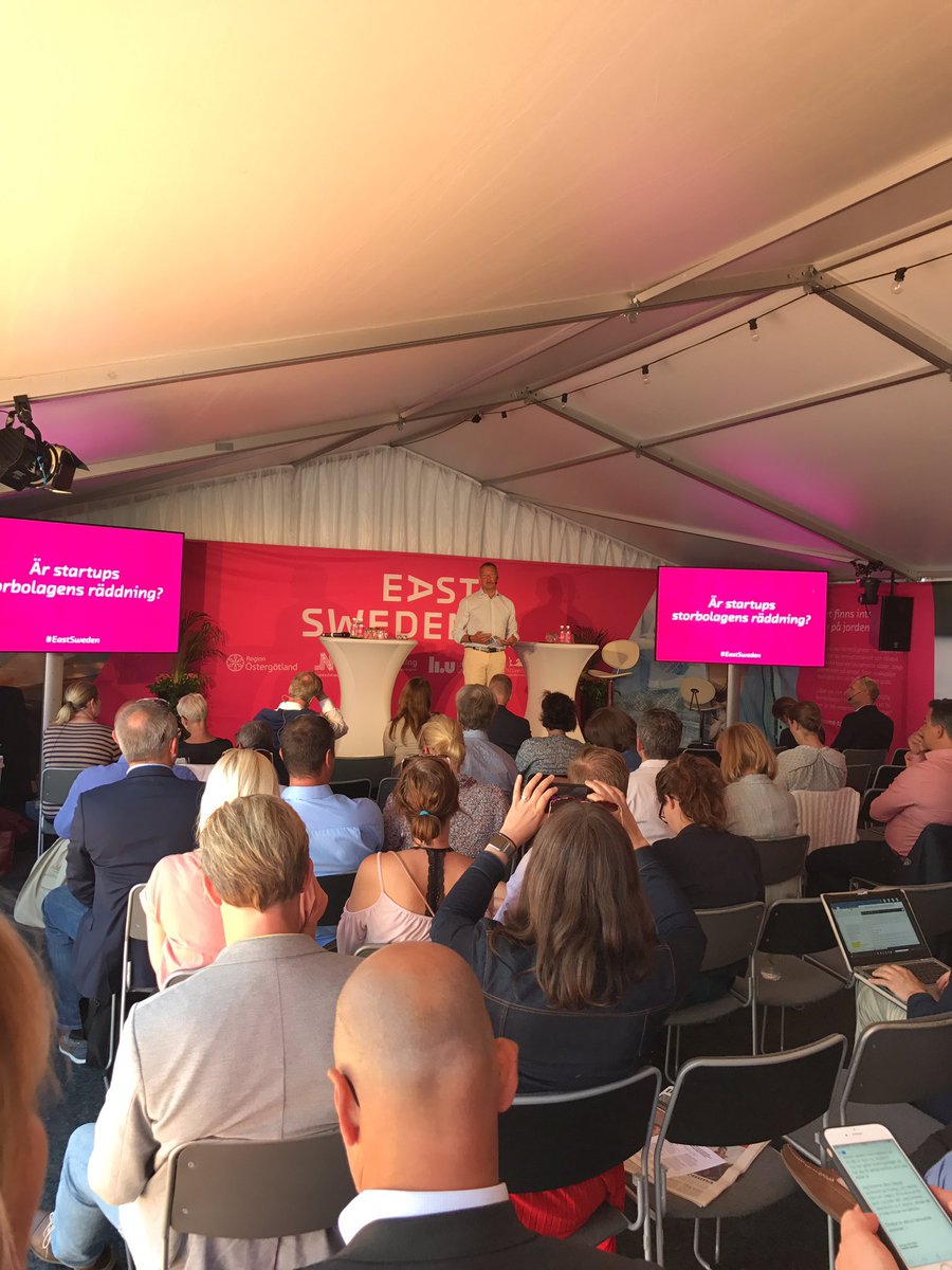 Är startups storbolagens räddning? Nu hos #eastsweden i #almedalen