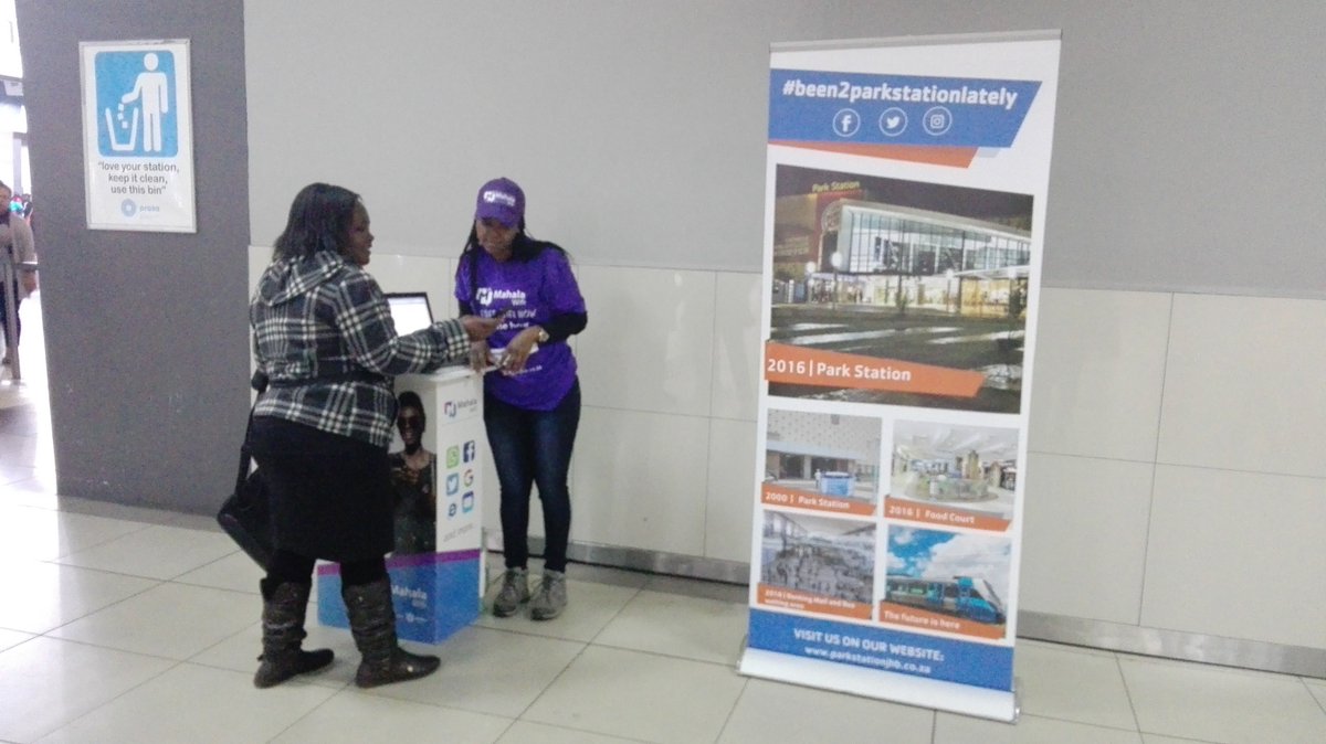 Connect to Mahala Wi-Fi now at Johannesburg Park Station and stay in touch.