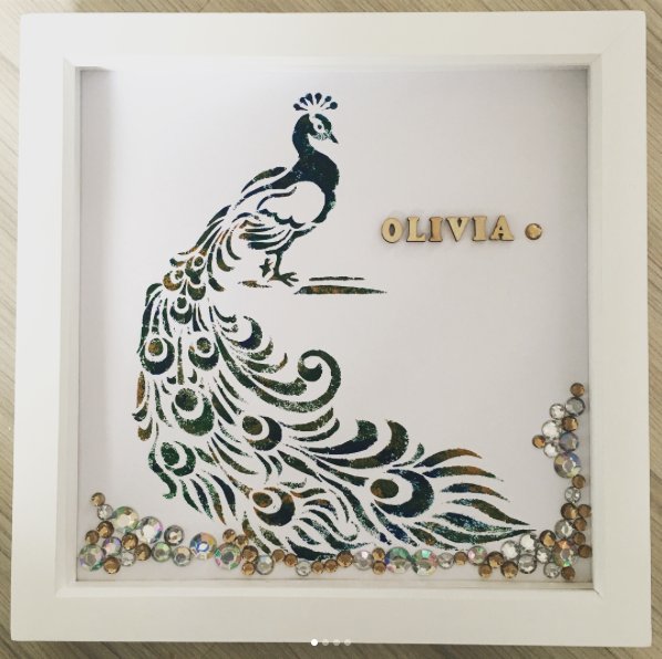 Moononastickg's tweet image. Hello we make unique personalised handcrafted gifts for all occasions.Check our #instagram moononastickgifts 4 more #Peacock #Stencil #art