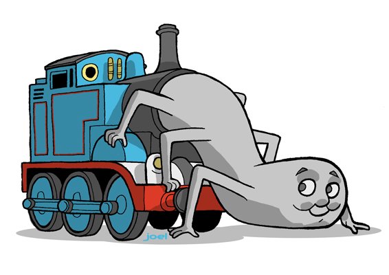 thomas the train with glasses