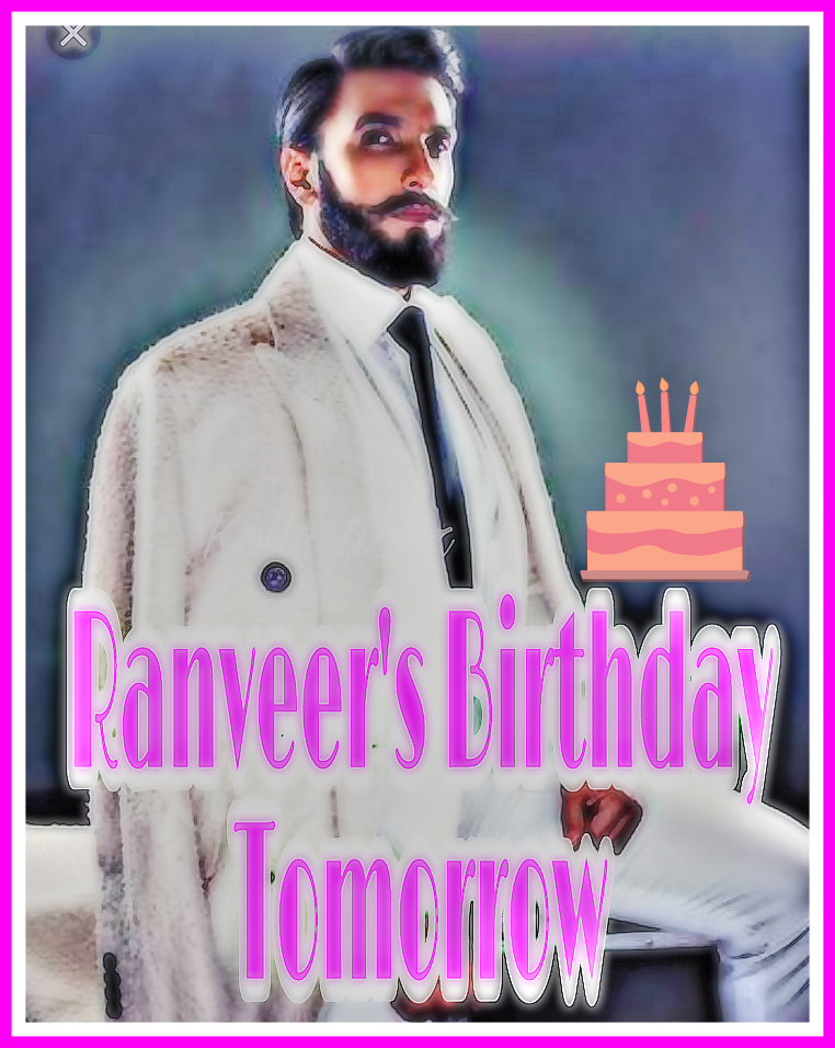 And Its Baba\s Birthday Tomorrow..Yippeeee      9 Hours More to Go.. Happy Birthday Ranveer Singh 