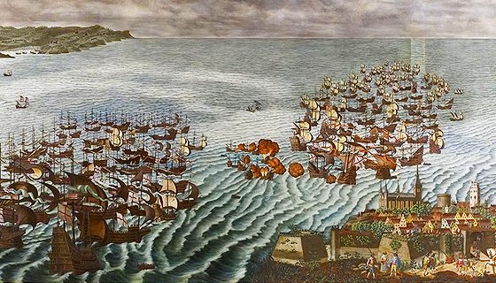 location of spanish armada naval battles location of spanish armada naval battles