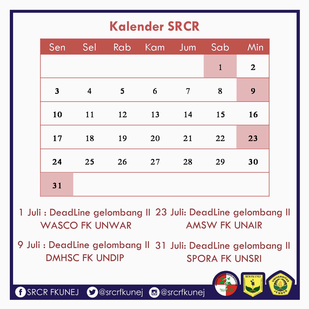 SRCR FK UNEJ tweet media