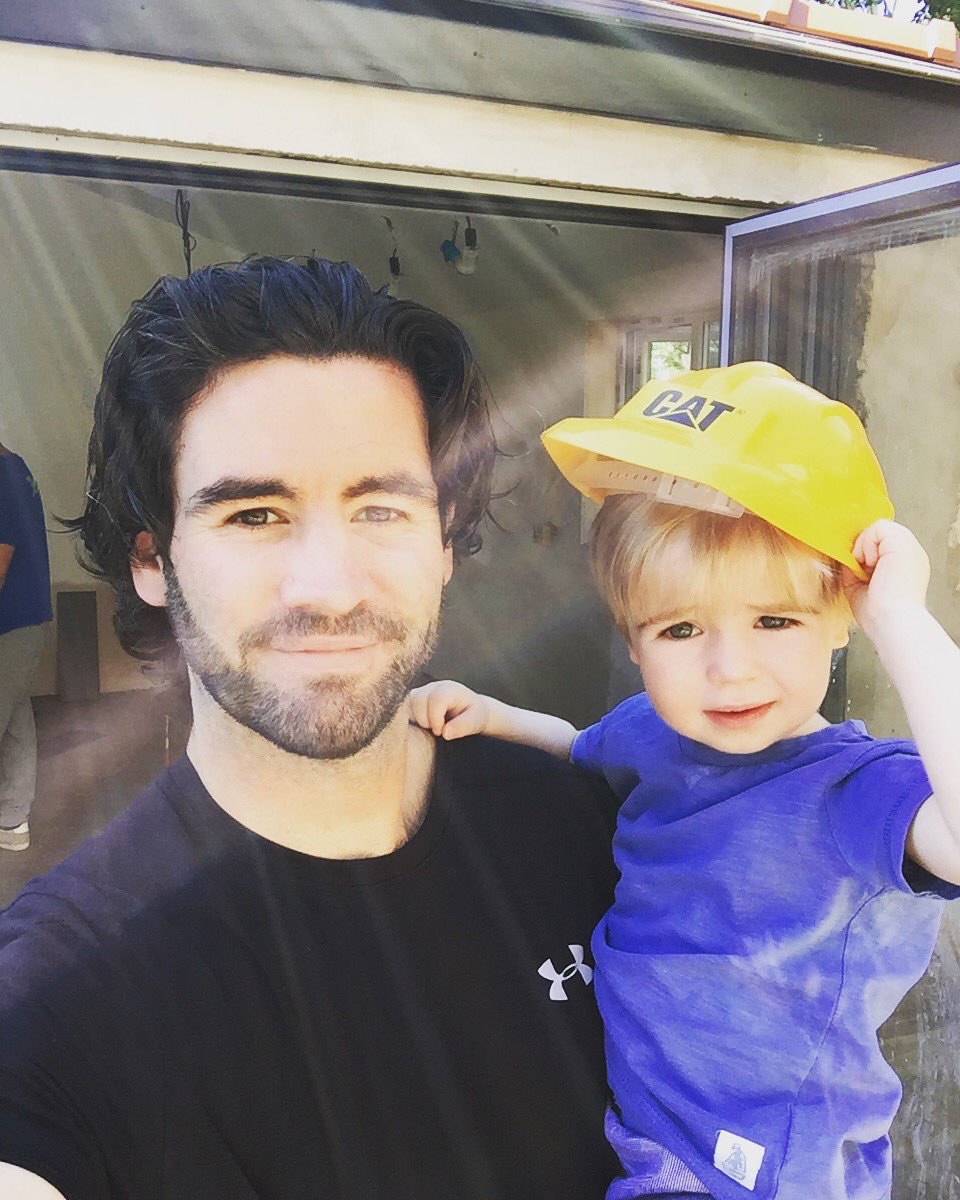 The big boss is on site at Rhiwbina Hill this morning checking on progress #toddlerdeveloper 👷🏻