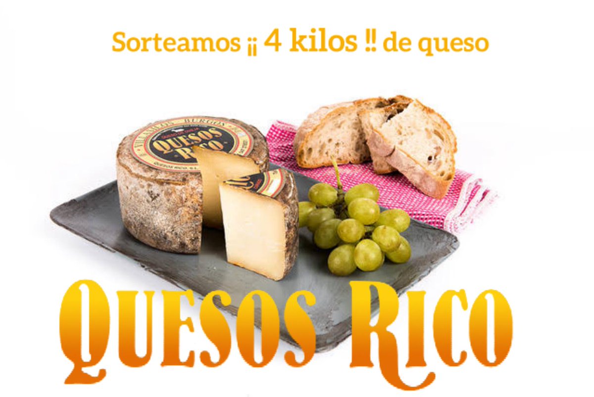 Sorteamos 4 kilos de #quesosRicoRico entre quienes hagan RT hasta el 21 de julio🤳 ¡Suerte! 🍀
Bases legales concurso: j.mp/2rUU4KG