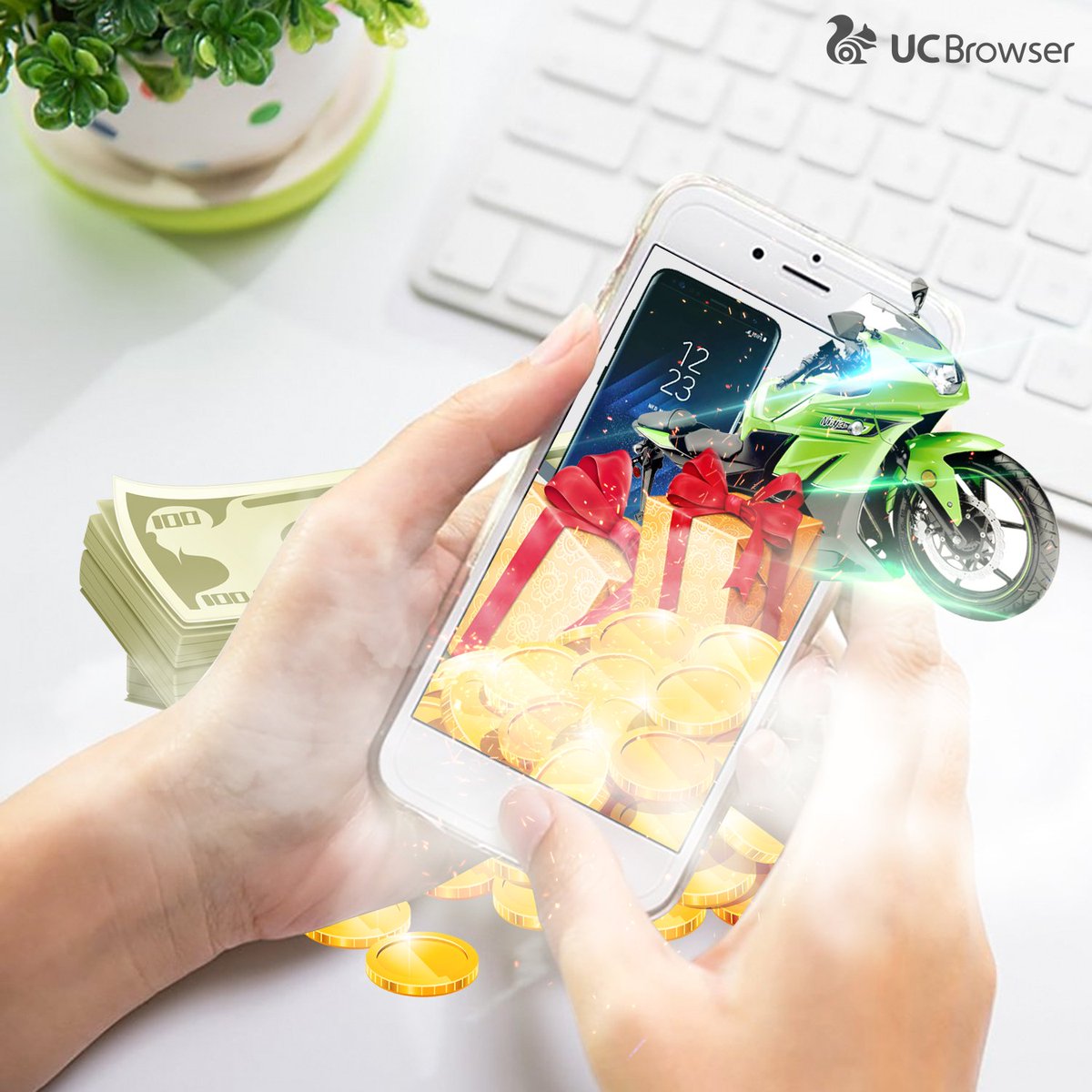 UCBrowserIndo's tweet photo. Dari permainan yang ada di UC Browser, hadiah apa yg kamu ingin menangkan? Kalo mimin udah pasti maunya Smartphone sih :) #SeputarUCBrowser https://t.co/gFGtq5muWv