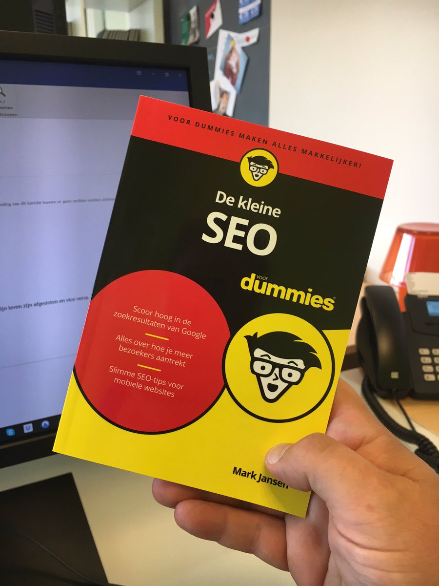 Herdruk  SEO  voor Dummies met nieuwe omslag! #SEO #OOSEOO