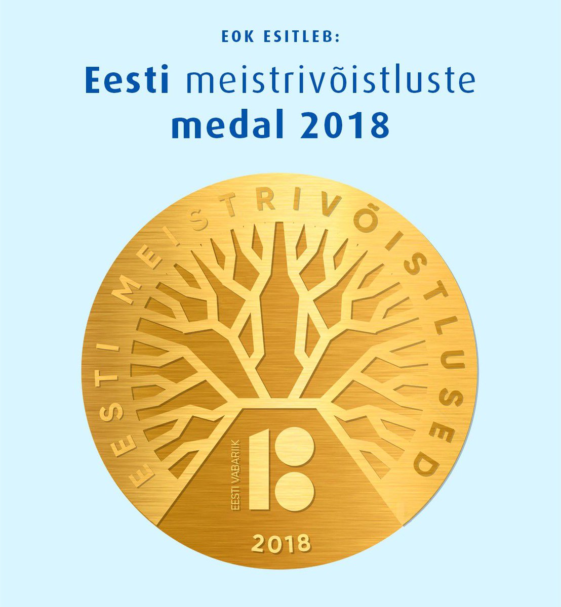 Vaata EV100 erikujundusega Eesti meistrivõistluste medalit, mis hakkab 2018. aastal ehtima parimaid sportlasi! bit.ly/2tgcRnA