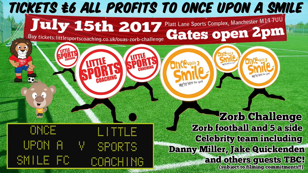 Lenny_LSC's tweet photo. Tickets on sale - please push. All profits go to @Sidley_OUAS @OUAS_CharityFC @DannyBMiller #charity #zorb #football #funday https://t.co/Pyw8QPEVNM