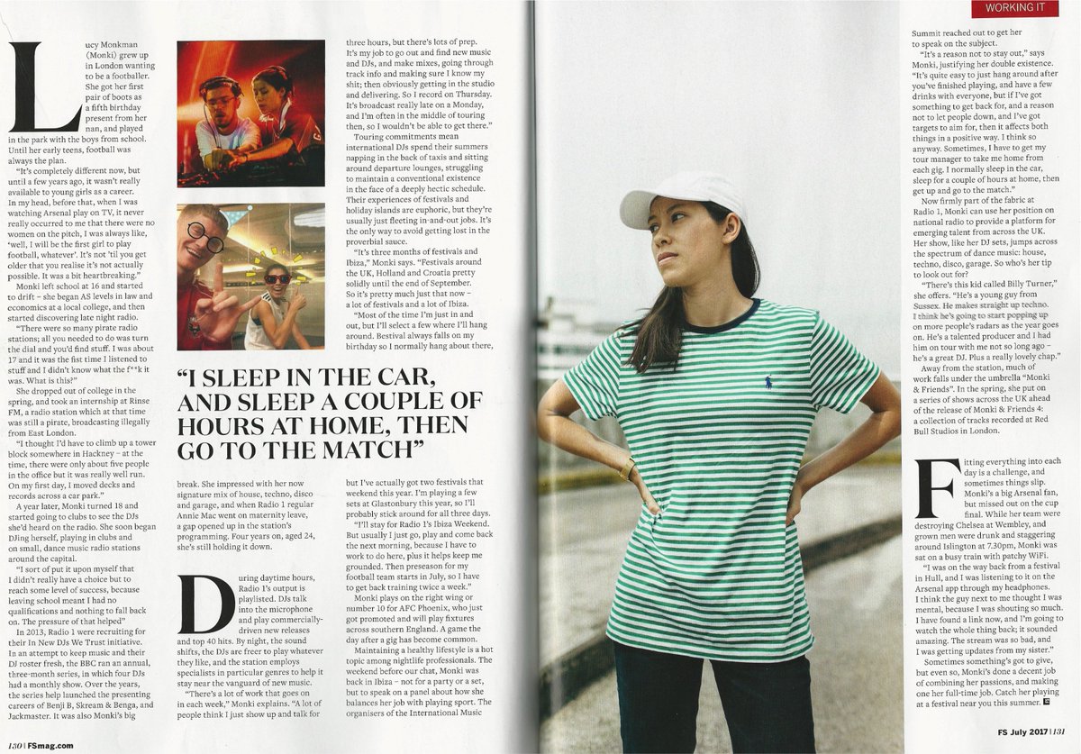 Getting asked about two of my favourite things: music and footy in <a href="/FSmag_UK/">FS Magazine</a>. Thanks for the 4-spreader! 🎚️⚽️