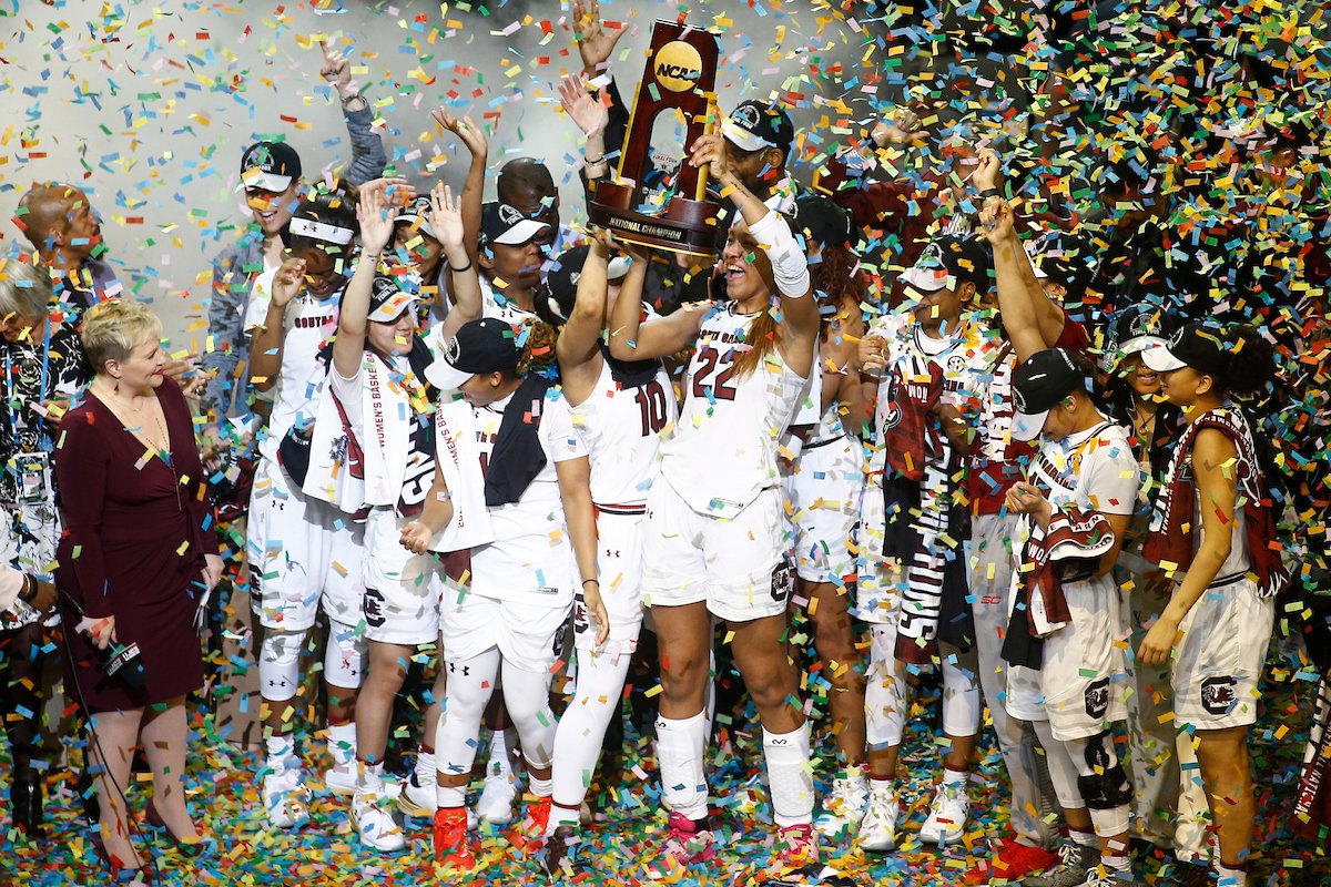 GamecocksOnline's tweet photo. Let's make Columbia proud and vote @Gamecockwbb for the ESPY: Best Team award! Link here: https://t.co/eLBWnpB2nH https://t.co/tr94OKGWLD