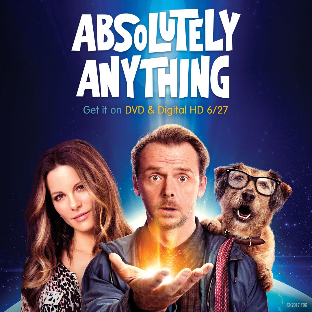 Absolutely Anything, starring <a href="/simonpegg/">simonpegg</a>, <a href="/KateBeckinsale/">Kate Beckinsale</a>, #RobinWilliams &amp; <a href="/RobRiggle/">Rob Riggle</a>, comes to DVD 6/27! Pre-order amzn.to/2sDNgWm