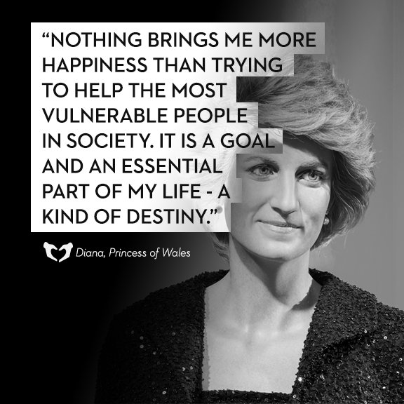 Giving_Gateway's tweet photo. “Nothing brings me more happiness than trying to help the most vulnerable people in society...” Princess Diana #givingback https://t.co/vRXow2TKh8