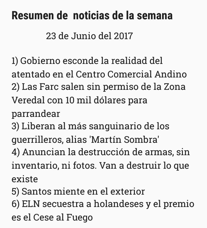 FNAraujoR's tweet photo. Resumen de las noticias de esta semana. Esto hay que corregirlo, y rápido https://t.co/2R9P3X8N3b