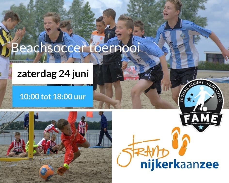 NijkerkaanZee's tweet photo. Zaterdag as. vanaf 10:00uur jonge talenten van JongOranje,PSV,Vitesse,FCGroningen te zien tijdens het Beachsoccer toernooi op Strand Nijkerk https://t.co/JRxb9GjIx0