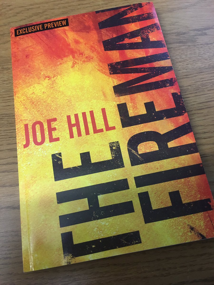 GoldsboroBooks's tweet photo. We're giving away a signed, doodled sampler of The Fireman by @joe_hill, that went on to be a huge bestseller! RT &amp; follow. Winner @ 6pm. https://t.co/spE8wmVdrv