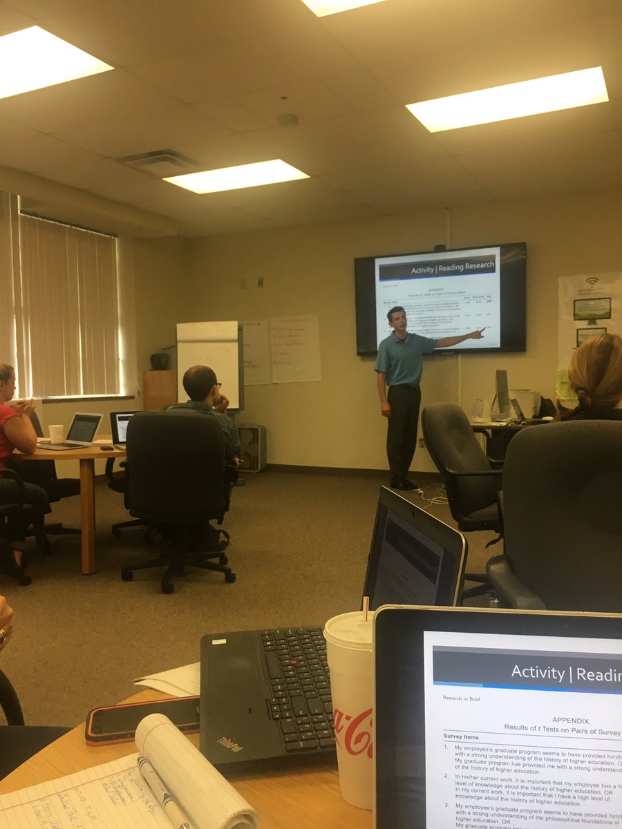 ANOVA, t-tests, and chi-square. Just a regular Friday for #gr8ness #notgrapeape #lovetheseleaders <a href="/drbiddix/">J. Patrick Biddix</a>